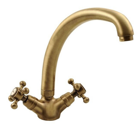 ANTEA stojánková dřezová baterie, výška 265mm, bronz