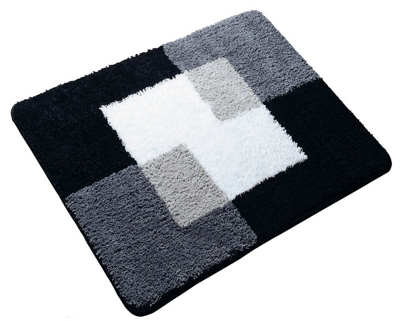 COINS předložka 55x50cm s protiskluzem, polyester, šedá