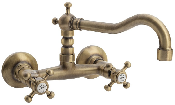 ANTEA nástěnná baterie, horní ramínko, bronz