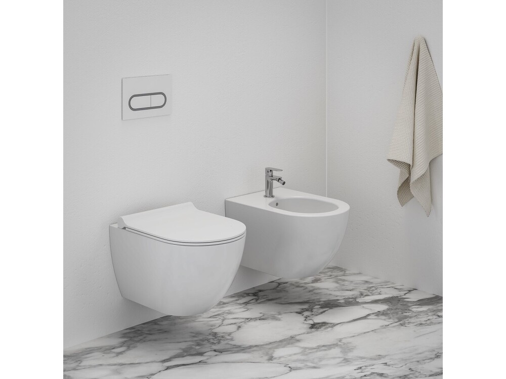 Bidet Uni Chrome závěsný white