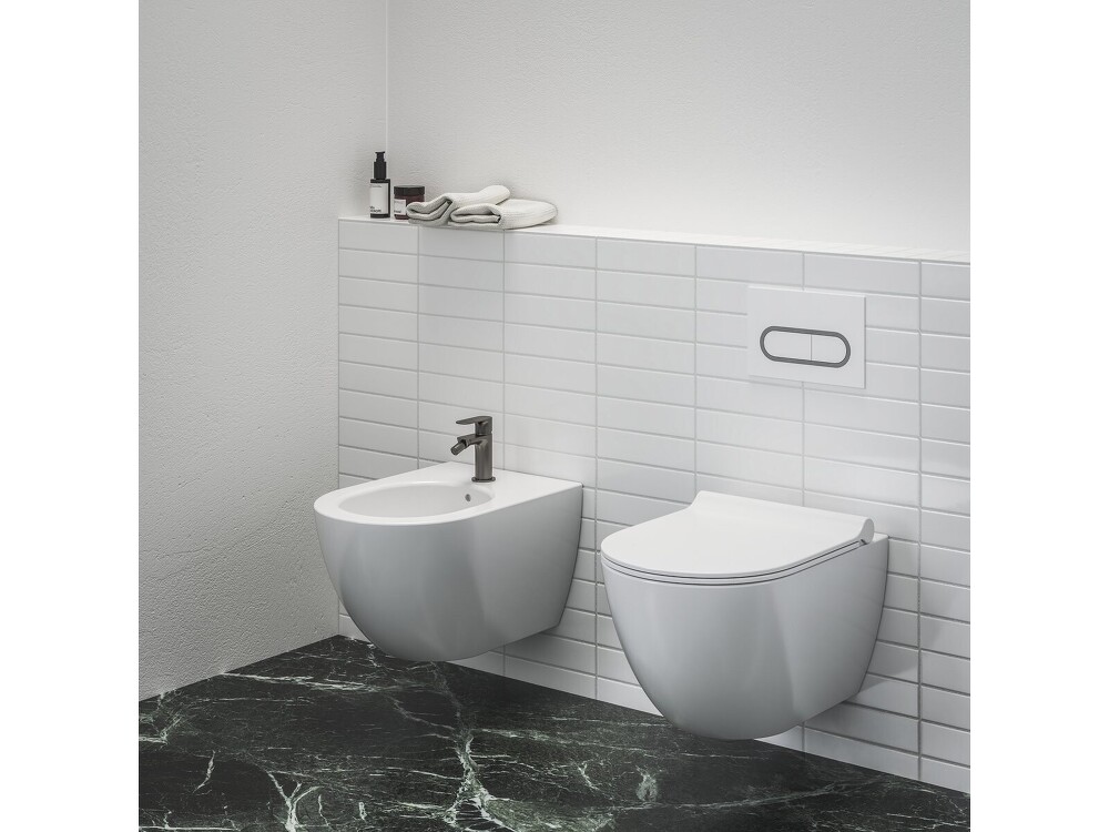 Bidet Uni Chrome závěsný white