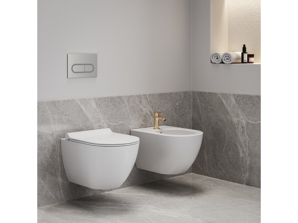 Bidet Uni Chrome závěsný white